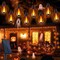 42ft 15 LED Lights Outdoor Solar String Lights,Solar Flame String Lights (Warm White)
